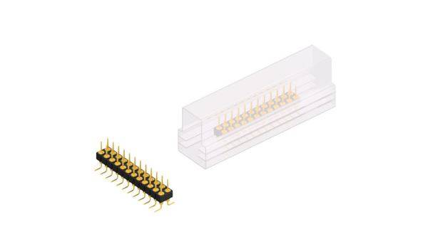 Fischer Elektronik Stiftleiste (Präzision) Anzahl Reihen: 2 MK226SMD24GSM 10St.