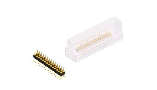 Fischer Elektronik Stiftleiste (Präzision) Anzahl Reihen: 2 MK226SMD28GSM 10St.