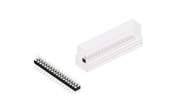 Fischer Elektronik Stiftleiste (Präzision) Anzahl Reihen: 2 MK226SMD36ZSM 10St.