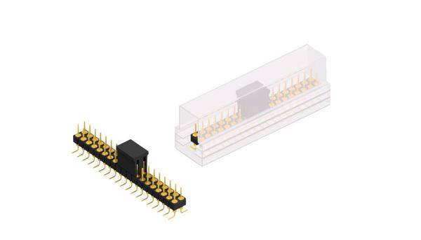 Fischer Elektronik Stiftleiste (Präzision) Anzahl Reihen: 2 MK226SMD38GBSM 10St.