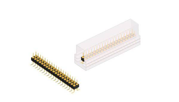 Fischer Elektronik Stiftleiste (Präzision) Anzahl Reihen: 2 MK226SMD38GSM 10St.