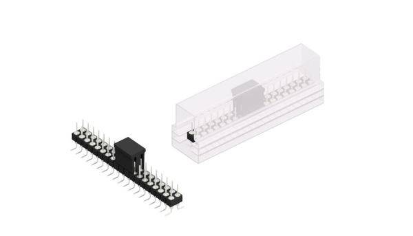 Fischer Elektronik Stiftleiste (Präzision) Anzahl Reihen: 2 MK226SMD38ZBSM 10St.