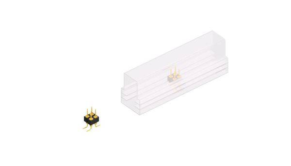 Fischer Elektronik Stiftleiste (Präzision) Anzahl Reihen: 2 MK226SMD4GSM 10St.