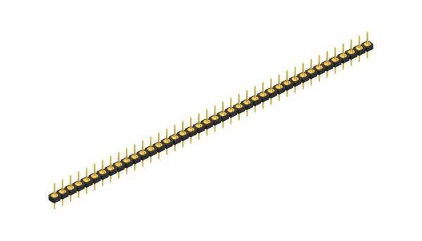 Fischer Elektronik Stiftleiste (Präzision) Anzahl Reihen: 1 10043900 10St.