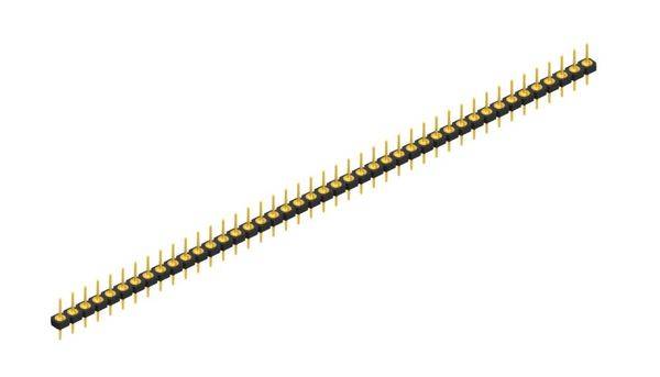 Fischer Elektronik Stiftleiste (Präzision) Anzahl Reihen: 1 10043906 10St.