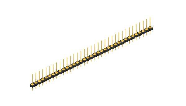 Fischer Elektronik Stiftleiste (Präzision) Anzahl Reihen: 1 10043990 10St.