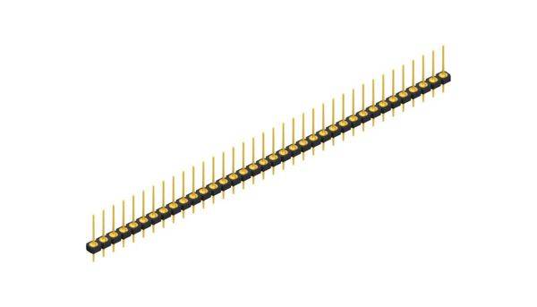 Fischer Elektronik Stiftleiste (Präzision) Anzahl Reihen: 1 10043992 10St.