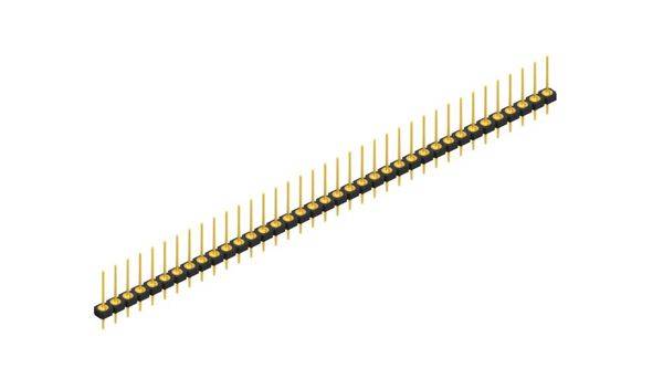 Fischer Elektronik Stiftleiste (Präzision) Anzahl Reihen: 1 10043994 10St.