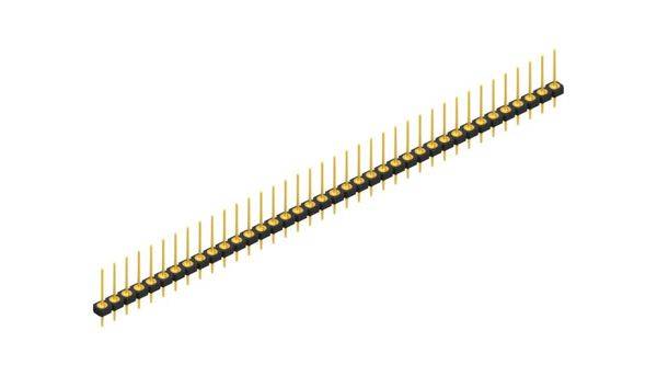 Fischer Elektronik Stiftleiste (Präzision) Anzahl Reihen: 1 10043996 10St.