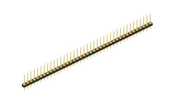 Fischer Elektronik Stiftleiste (Präzision) Anzahl Reihen: 1 10043998 10St.