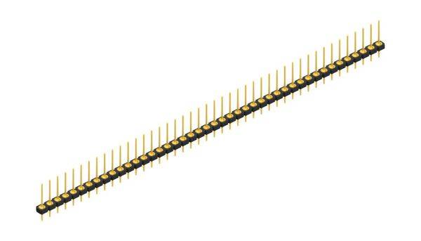 Fischer Elektronik Stiftleiste (Präzision) Anzahl Reihen: 1 10044008 10St.