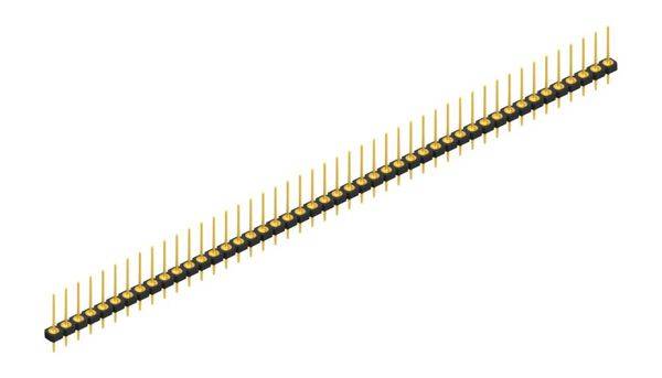 Fischer Elektronik Stiftleiste (Präzision) Anzahl Reihen: 1 10044012 10St.