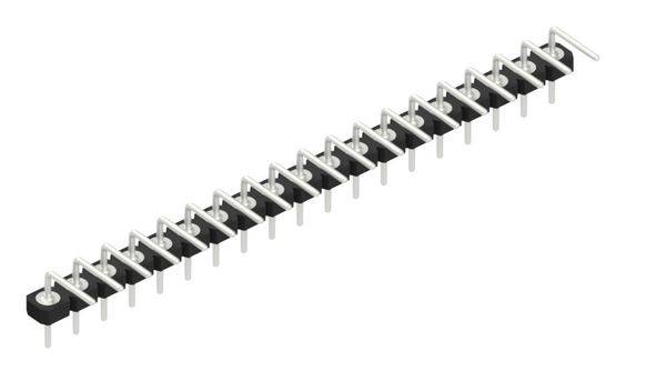 Fischer Elektronik Stiftleiste (Präzision) Anzahl Reihen: 1 10044059 10St.
