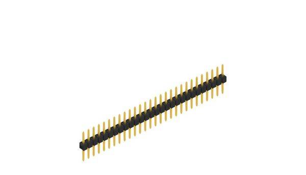 Fischer Elektronik Stiftleiste (Standard) Anzahl Reihen: 1 10046302 10St.