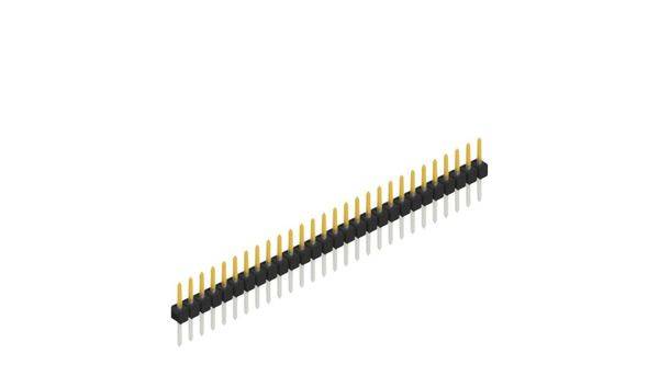 Fischer Elektronik Stiftleiste (Standard) Anzahl Reihen: 1 10046303 10St.