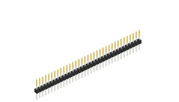 Fischer Elektronik Stiftleiste (Standard) Anzahl Reihen: 1 10046437 10St.