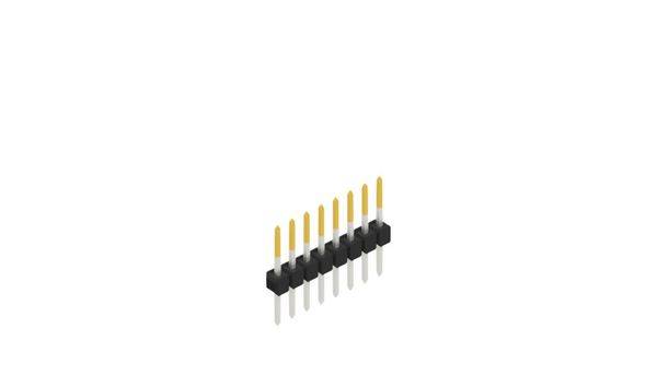 Fischer Elektronik Stiftleiste (Standard) Anzahl Reihen: 1 10046354 10St.