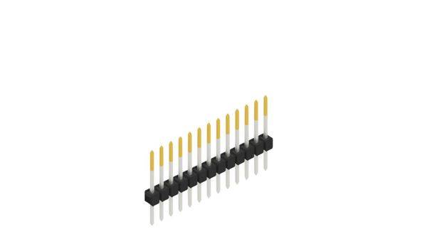 Fischer Elektronik Stiftleiste (Standard) Anzahl Reihen: 1 10046481 10St.
