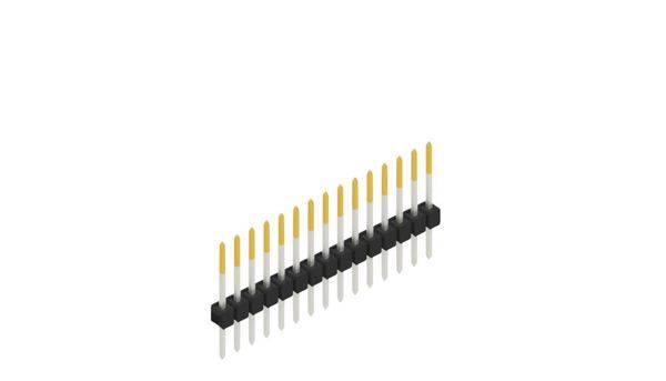 Fischer Elektronik Stiftleiste (Standard) Anzahl Reihen: 1 10046487 10St.