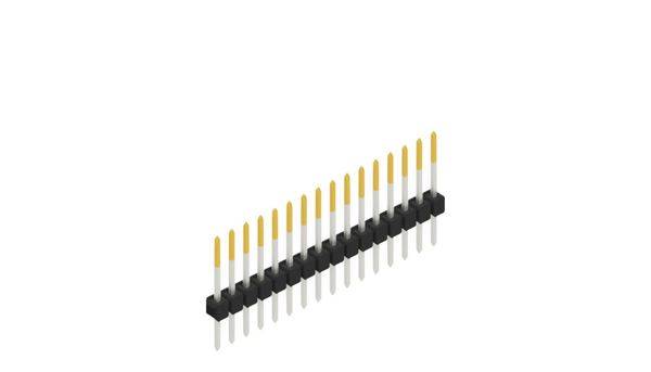 Fischer Elektronik Stiftleiste (Standard) Anzahl Reihen: 1 10046490 10St.