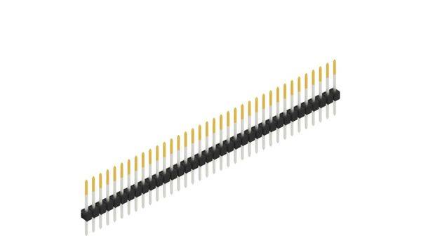 Fischer Elektronik Stiftleiste (Standard) Anzahl Reihen: 1 10046552 10St.