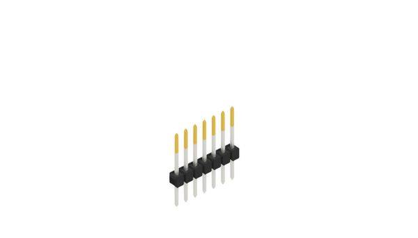 Fischer Elektronik Stiftleiste (Standard) Anzahl Reihen: 1 10046462 10St.