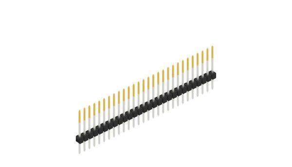Fischer Elektronik Stiftleiste (Standard) Anzahl Reihen: 1 10046642 10St.