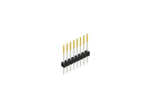 Fischer Elektronik Stiftleiste (Standard) Anzahl Reihen: 1 10046578 10St.
