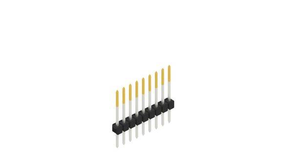 Fischer Elektronik Stiftleiste (Standard) Anzahl Reihen: 1 10046582 10St.