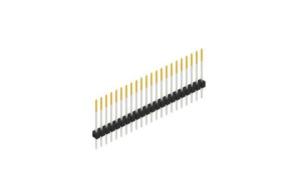 Fischer Elektronik Stiftleiste (Standard) Anzahl Reihen: 1 10046738 10St.