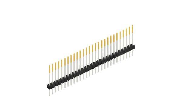 Fischer Elektronik Stiftleiste (Standard) Anzahl Reihen: 1 10046757 10St.