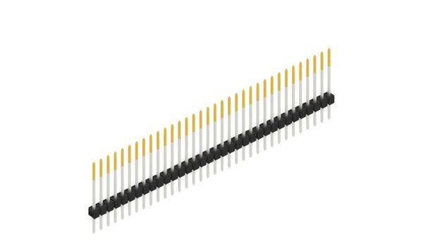Fischer Elektronik Stiftleiste (Standard) Anzahl Reihen: 1 10046777 10St.