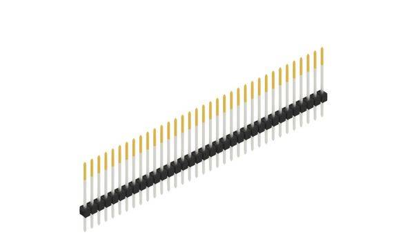 Fischer Elektronik Stiftleiste (Standard) Anzahl Reihen: 1 10046780 10St.