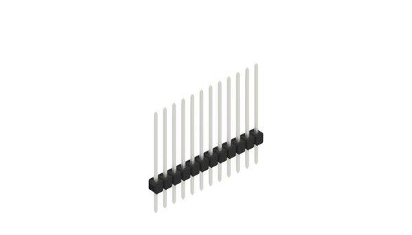 Fischer Elektronik Stiftleiste (Standard) Anzahl Reihen: 1 10046824 10St.
