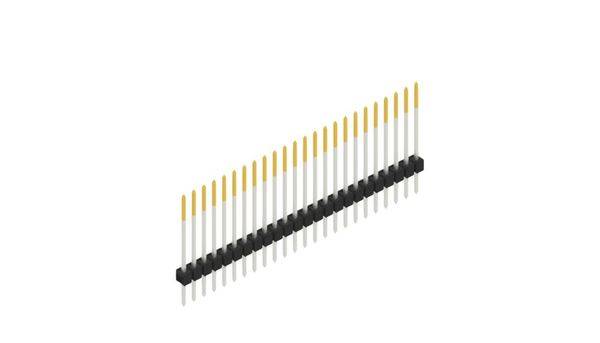 Fischer Elektronik Stiftleiste (Standard) Anzahl Reihen: 1 10046862 10St.