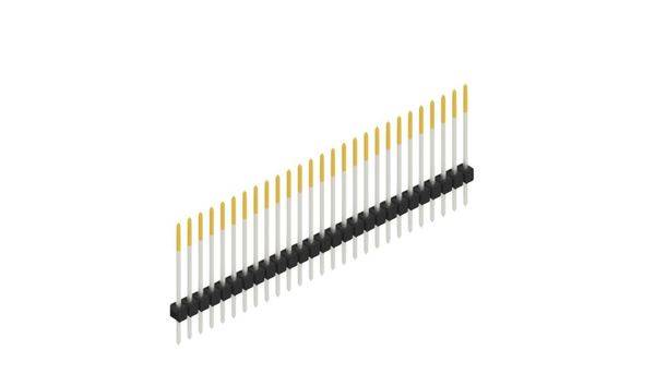 Fischer Elektronik Stiftleiste (Standard) Anzahl Reihen: 1 10046872 10St.