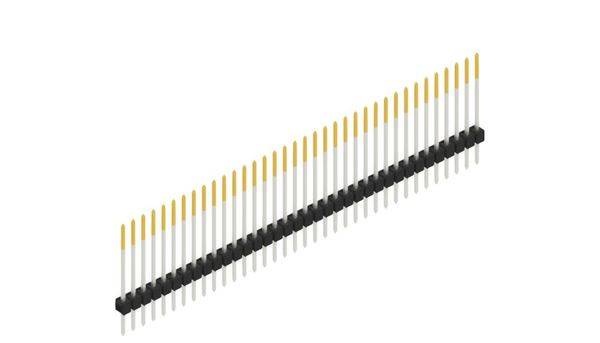 Fischer Elektronik Stiftleiste (Standard) Anzahl Reihen: 1 10046901 10St.