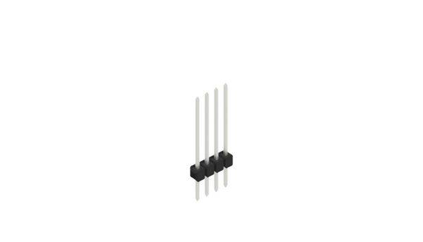 Fischer Elektronik Stiftleiste (Standard) Anzahl Reihen: 1 10046797 10St.