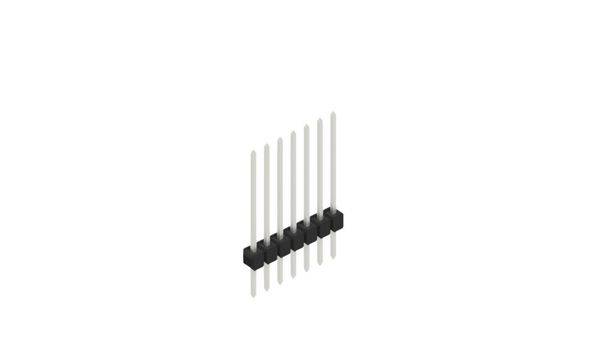 Fischer Elektronik Stiftleiste (Standard) Anzahl Reihen: 1 10046807 10St.