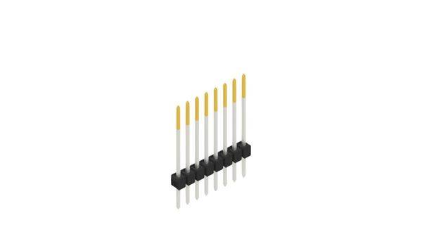 Fischer Elektronik Stiftleiste (Standard) Anzahl Reihen: 1 10046809 10St.