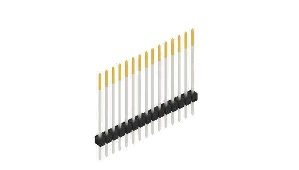 Fischer Elektronik Stiftleiste (Standard) Anzahl Reihen: 1 10046952 10St.