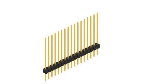 Fischer Elektronik Stiftleiste (Standard) Anzahl Reihen: 1 10046957 10St.