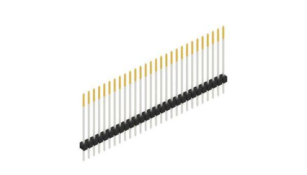 Fischer Elektronik Stiftleiste (Standard) Anzahl Reihen: 1 10046995 10St.