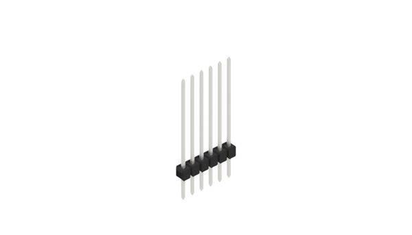 Fischer Elektronik Stiftleiste (Standard) Anzahl Reihen: 1 10046922 10St.