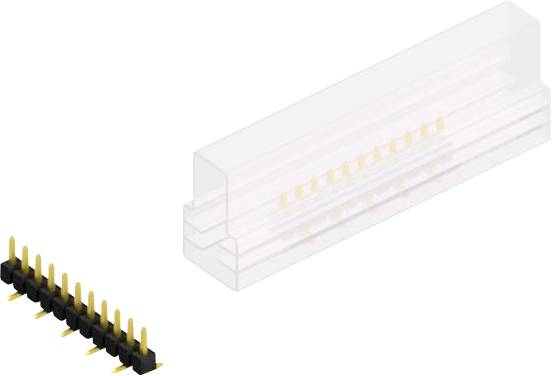 Fischer Elektronik Stiftleiste (Standard) Anzahl Reihen: 1 SL10SMD04011GSM 10St.