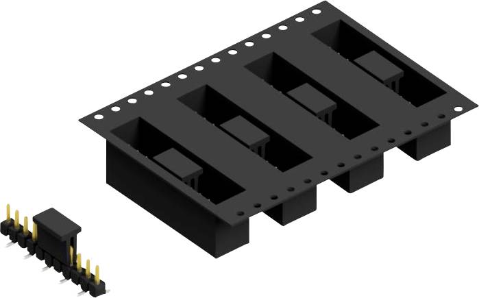 Fischer Elektronik Stiftleiste (Standard) Anzahl Reihen: 1 SL10SMD04011SBTR 250St.