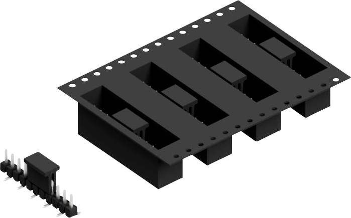 Fischer Elektronik Stiftleiste (Standard) Anzahl Reihen: 1 SL10SMD04011ZBTR 250St.