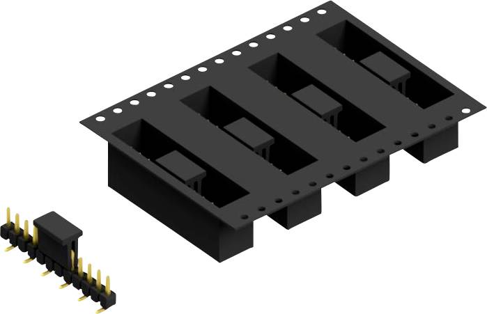 Fischer Elektronik Stiftleiste (Standard) Anzahl Reihen: 1 SL10SMD04012GBTR 250St.