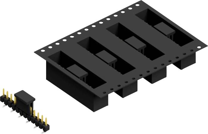 Fischer Elektronik Stiftleiste (Standard) Anzahl Reihen: 1 SL10SMD04012SBTR 250St.
