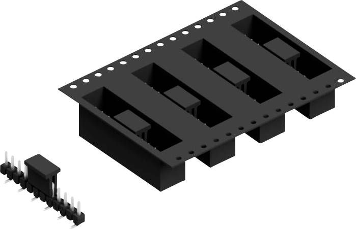 Fischer Elektronik Stiftleiste (Standard) Anzahl Reihen: 1 SL10SMD04012ZBTR 250St.
